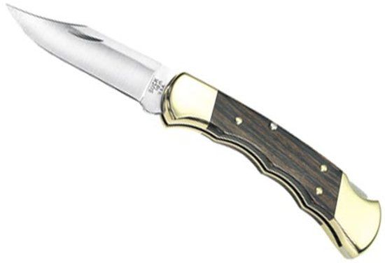 Buck Knives Ranger Finger Grooved Zakmes - Bruin