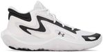 Under Armour Basketbalschoenen Jet '25 Unisex Wit/Zwart Maat 44