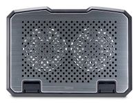 Hama Aluminium laptop cooling pad 39,6 cm (15.6") Zwart