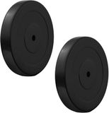 Paar rubberen schijven, verschillende gewichten van gietijzer, diameter 30 mm, trainingsplaten voor stangen en halters (2,5 kg, 2 halterschijven)