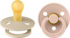 BiBS Colour Pacifier - Maat 2 - Fopspeen - 2 stuks - Vanilla / Blush
