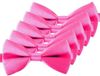 Merkloos 5x Roze verkleed vlinderstrikjes 12 cm voor dames/heren