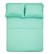 HOMELIKE COLLECTION Beddengoedset, geborsteld microvezel, diepe zak, zacht en kleurvast, hypoallergeen, 4-delig (queensize, mint)