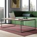 Temahome Salontafel Gleam 120x75 - walnoot/staal