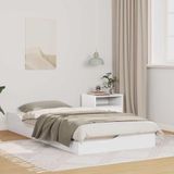 Maison Exclusive - Cadre de lit blanc 75 x 190 cm Bois de pin massif