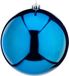Krist+ Grote decoratie kerstbal - turquoise blauw - 20 cm - kunststof - glimmend