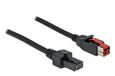 DeLOCK 85952 câble PoweredUSB Noir 3 m 2 x 4 broches mini DIN
