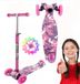 Vélo d'équilibre LED pour enfants, tricycle, vélo d'équilibre, réglable, rose, léger