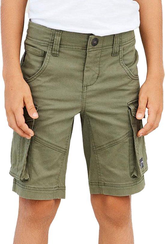 NAME IT KIDS Ryan Broek Jongens - Maat 128 - Groen