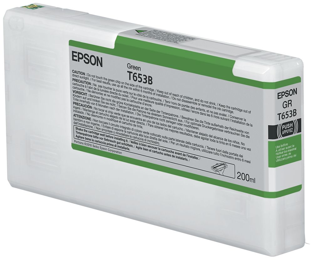 Epson T653B Green Ink Cartridge (200ml) - C13T653B00