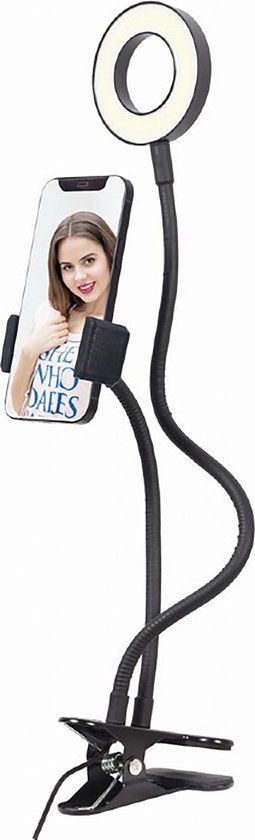 Gembird LED-selfiering met telefoonhouder