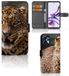 B2Ctelecom Motorola Moto G13 | G23 Telefoonhoesje met Pasjes Luipaard