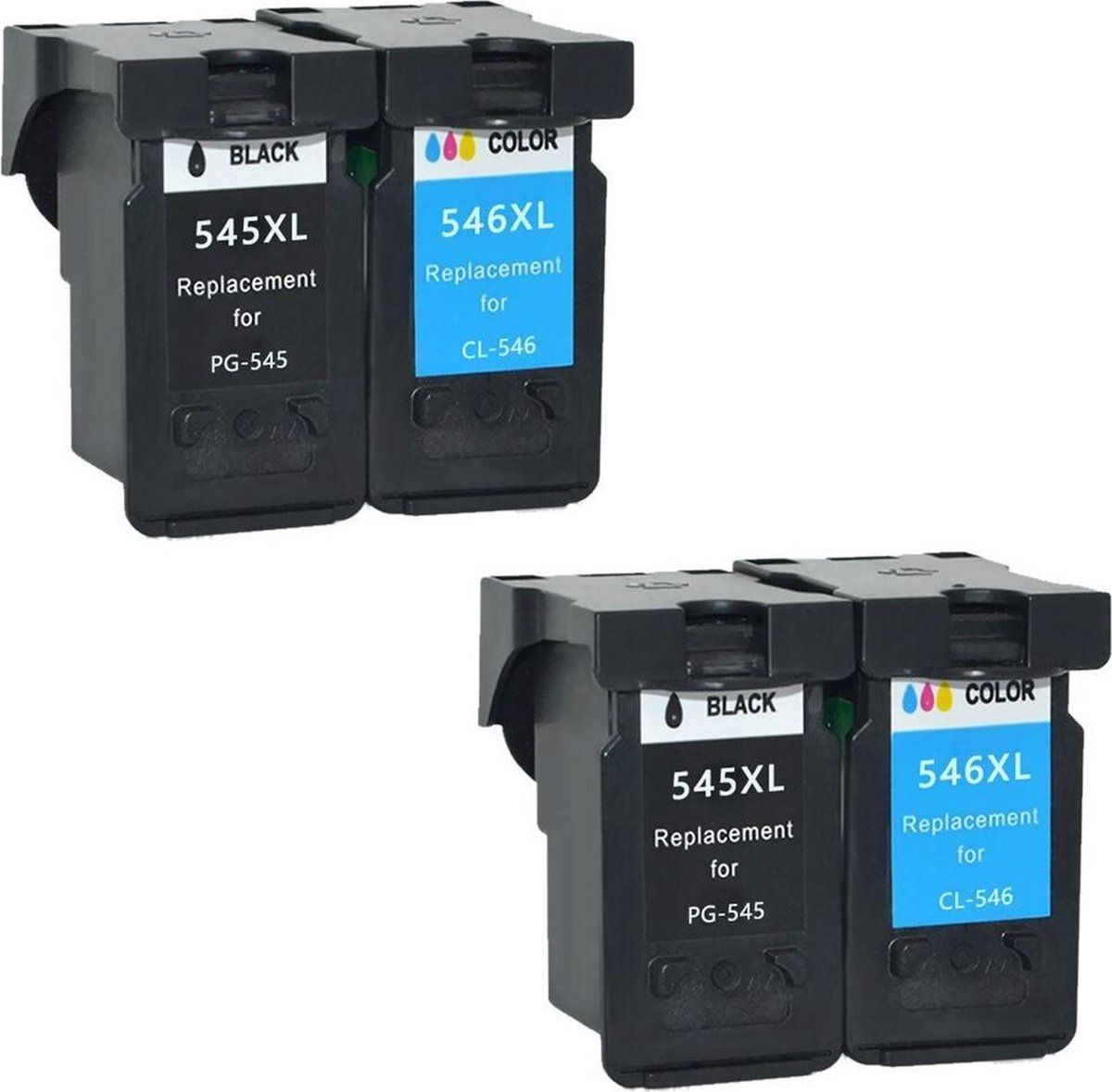 InktDL Compatible inkt cartridges voor Canon PG-545 / CL-546 XL Multipack