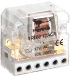 Wallair Stromstoßschalter Stroomstootschakelaar Inbouw 2x NO 12 V/AC 10 A 1 stuk(s)