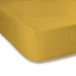 Hoeslaken, effen geverfd mustard, 105 x 200 cm, 100% percal katoen