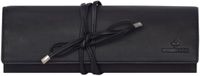WINDROSE Nappa Jewellery Roll Sieradendoos Zwart Leer Dames