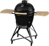 KitchenBrothers Kamado BBQ - 21 Inch Houtskool Barbecue - 45⌀ cm - PFAS-vrij - Complete Set - Egg BBQ met Accessoires inclusief Hoes - Vaderdag Cadeau - Zwart