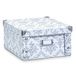 Zeller 17972 Opbergdoos, karton, vintage, ca. 31 x 26 x 14 cm