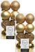 Decoris Kerstballen - 32x st - goud - D6 cm - kunststof