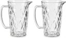 Vivalto carafe - 2 pièces - 1 litre - Verre - Transparent