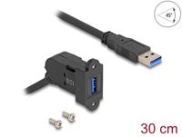 DeLOCK 67153 module Keystone USB-A, Noir