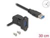 DeLOCK 67153 module Keystone USB-A, Noir