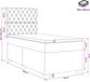 vidaXL Boxspringbed met matras Donkergrijs 100 x 200 cm Fluweel