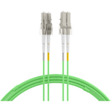Glasfaser Patchkabel Duplex Patchkabel LC-LC OM5, 25m LSZH 2mm limettengrün