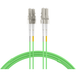 Glasfaser Patchkabel Duplex Patchkabel LC-LC OM5, 25m LSZH 2mm limettengrün