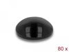 Delock Rubber feet round self-adhesive 6 x 2 mm 80 pieces black