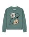 Watapparel Sweatshirt 'Self Love ' lichtgeel / grasgroen / zwart / wit