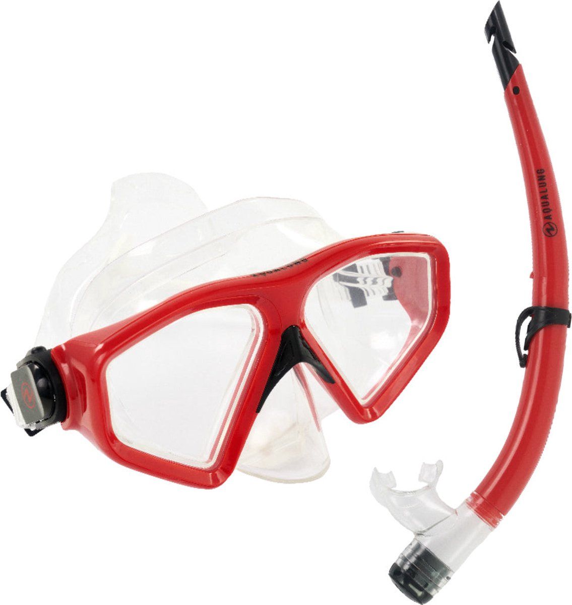 Aqua Lung Sport Saturn Combo - Snorkelset - Zwart/Rood - Volwassenen