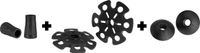 Abbey Camp Wandelstok Accessoire Set 3x - Trekking Tips/Disks - Sneeuw Disks