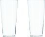 Atmosphera Bloemenvaas - 2x - Conisch model - Transparant - Glas - H30 x D14 cm
