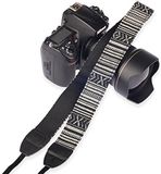 Panda - sangle de cou Sangle DSLR / Nikon / Canon / Sony Vintage NOIR