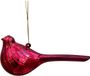 Uniplant Kerstbal vogel rood 5x15 cm