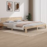 Maison Exclusive - Lit en bois massif de pin, dimensions 200x200 cm