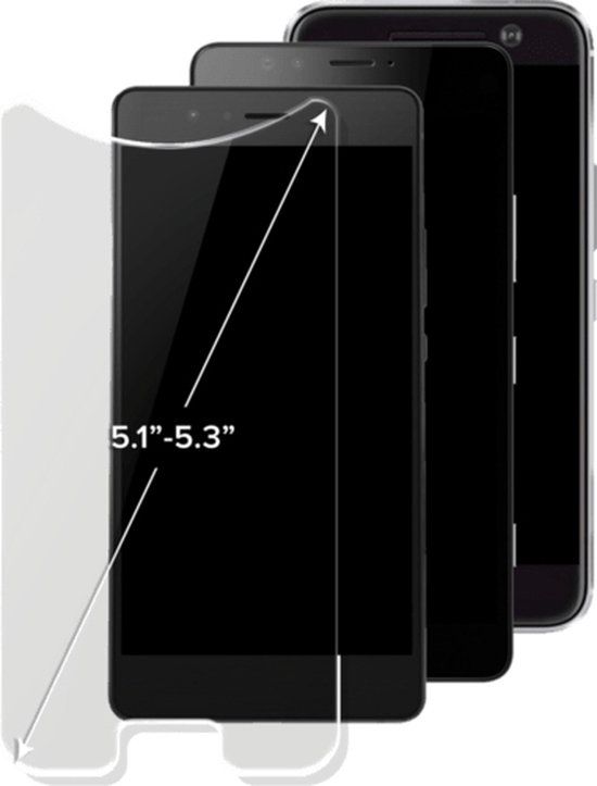 The Kase Tempered Glass Screen Protector for Smartphones 5.1-5.3 inch - 1 Pack