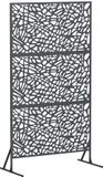 vidaXL Privacyscherm 100 x 50 x 180 cm Staal Antraciet