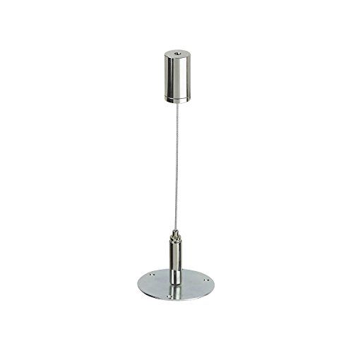 Strate Draadophanging afdek-bevestigingshulzen verchroomd, touw zilver