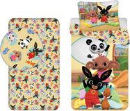 4KidsOnly Bing Dekbedovertrek + Hoeslaken - Katoen - Multi Colour - 140 x 200 cm