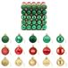 vidaXL Kerstballenset - 100 st - Rood, goud en groen - 4 cm - Polystyreen