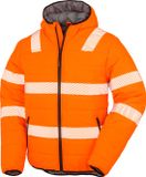 Result Recycled Ripstop Padded Safety Jacket RT500 - Fluorescent Orange - S