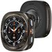 Merkloos Robuuste Metalen Hoes voor Smartwatch 47mm, Graphiet/Oranje