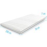 Droommatras Koudschuim Topdekmatras/topper 70x200 dikte 7 cm