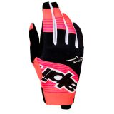 Alpinestars Gants Techstar 2027 Hot Coral Black Fuchsia, Taille: M
