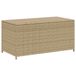 VidaXL Tuinbox met wielen 190 L poly rattan gemengd beige