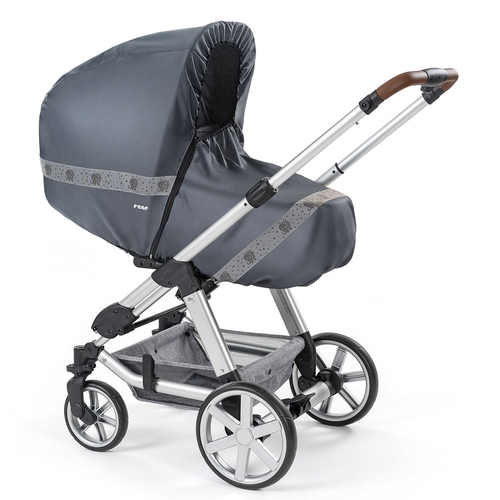 Reer DesignLine RainSafe Classic+ rain cover for combi-pushchairs antraciet