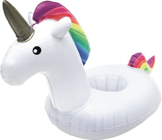 Swim Essentials Opblaasbare Eenhoorn/ Unicorn bekerhouders - cupholder set van 3 stuks