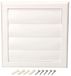 KOTARBAU® Housse de grille de ventilation avec lamelles verrouillables blanc Ø 125 mm